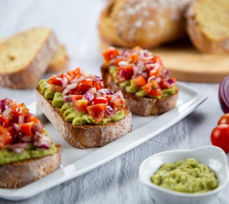 Bruschetta de Guacamole