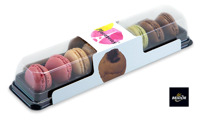 Blister de macarons saveurs classiques